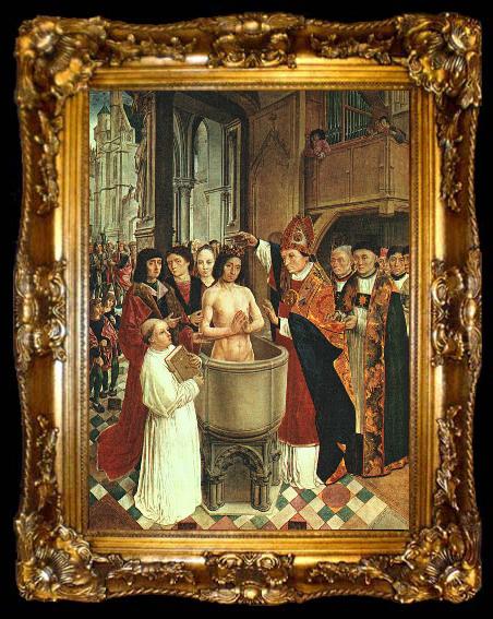framed  MASTER of Saint Gilles The Baptism of Clovis, ta009-2